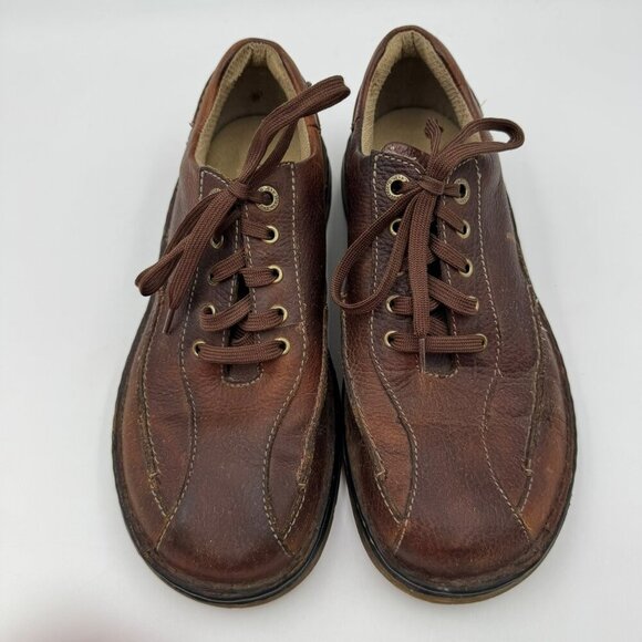Y2K Vintage 90s Dr. Martens Mens Size 9 Zach 11200 Brown Leather Oxford Shoes - Picture 1 of 10
